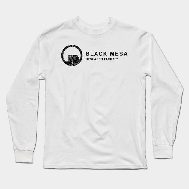 Black Mesa Research Facility (Variant) Long Sleeve T-Shirt by huckblade